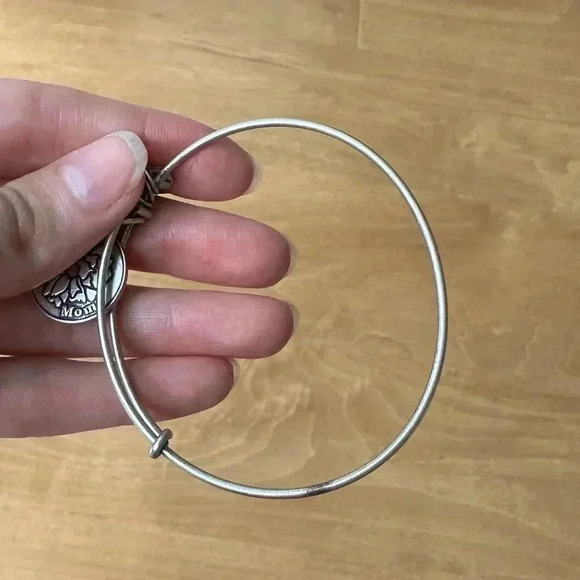 ALEX AND ANI Mom Bangle, Rafaelian Silver, One Size, Because I Love You Mom - Picture 8 of 11